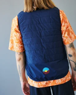 Pas Normal Studios Balance Insulated Vest — Navy^Women Gym & Training|Gym & Training