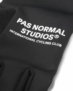 Pas Normal Studios Logo Thermal Gloves — Black^Women Accessories|Accessories