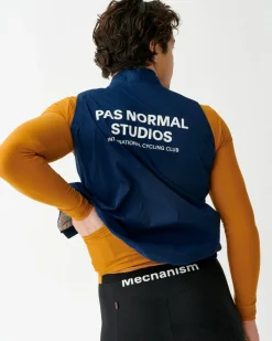 Pas Normal Studios Mechanism Rain Gilet — Navy^Women Jackets & Gilets|Jackets & Gilets
