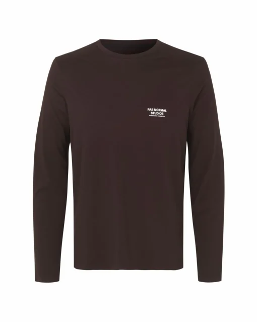 Pas Normal Studios Men's Balance Long Sleeve Top — Dark Red^ Gym & Training