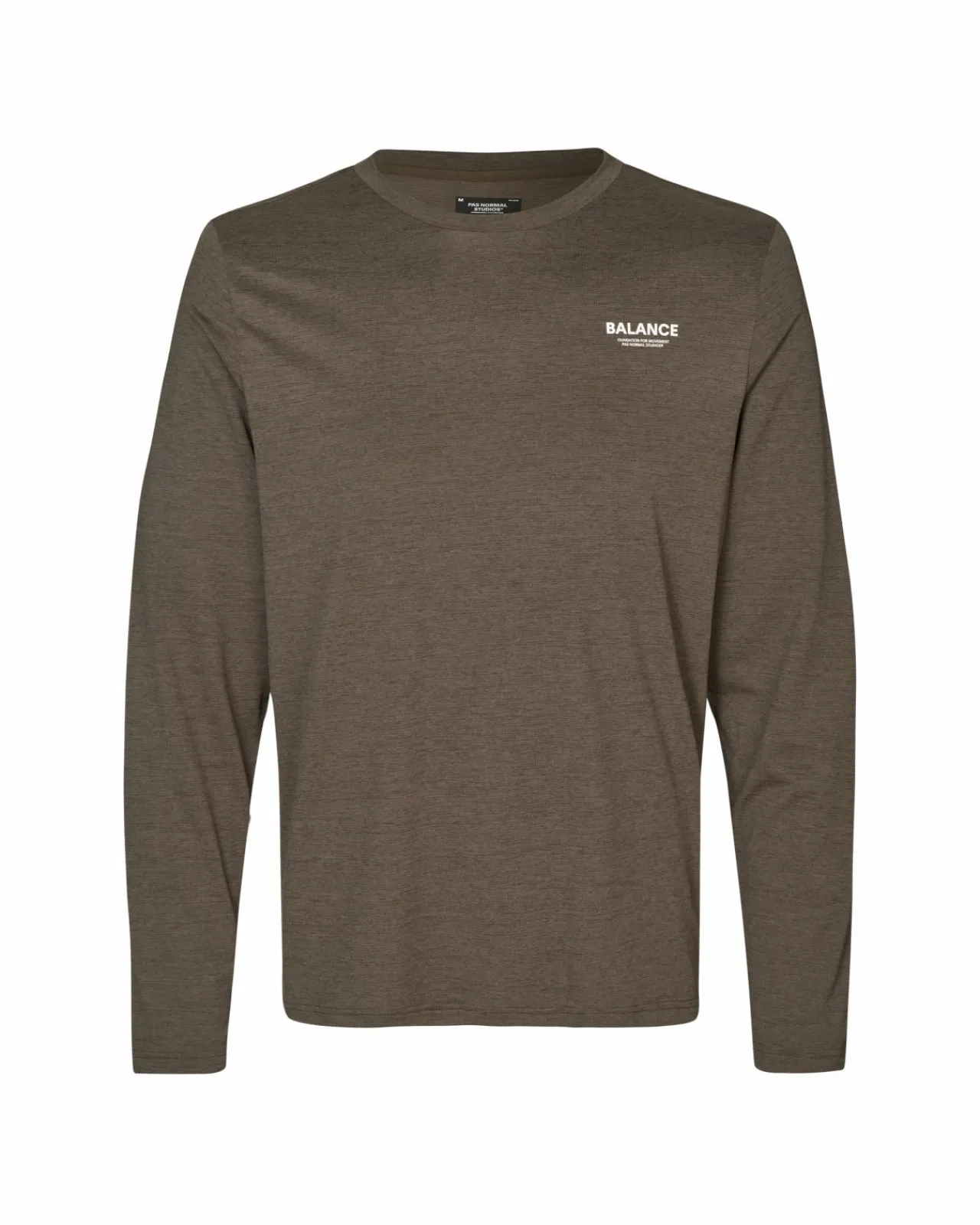 Pas Normal Studios Men's Balance Long Sleeve T-Shirt — Dusty Brown^ Gym & Training
