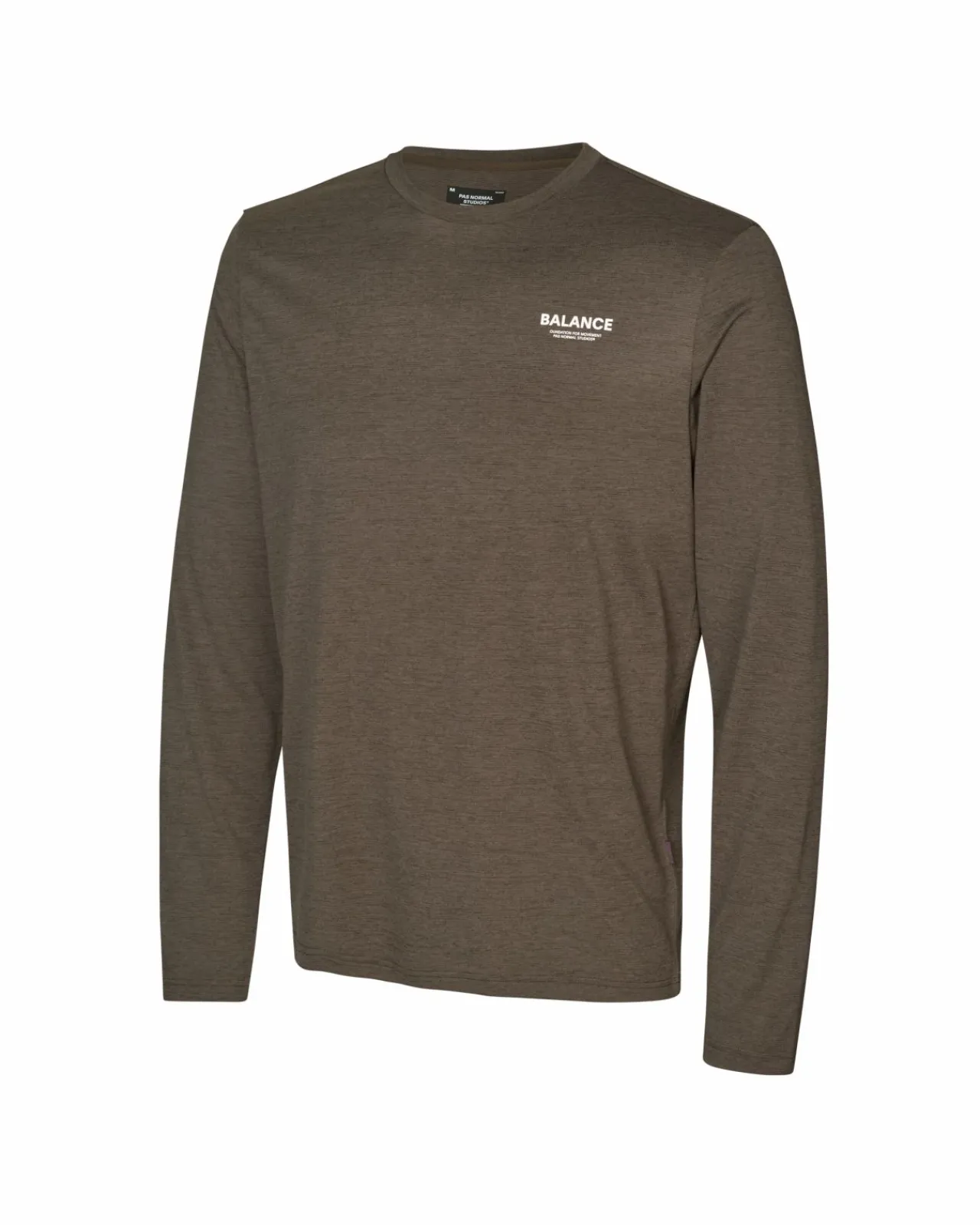 Pas Normal Studios Men's Balance Long Sleeve T-Shirt — Dusty Brown^ Gym & Training