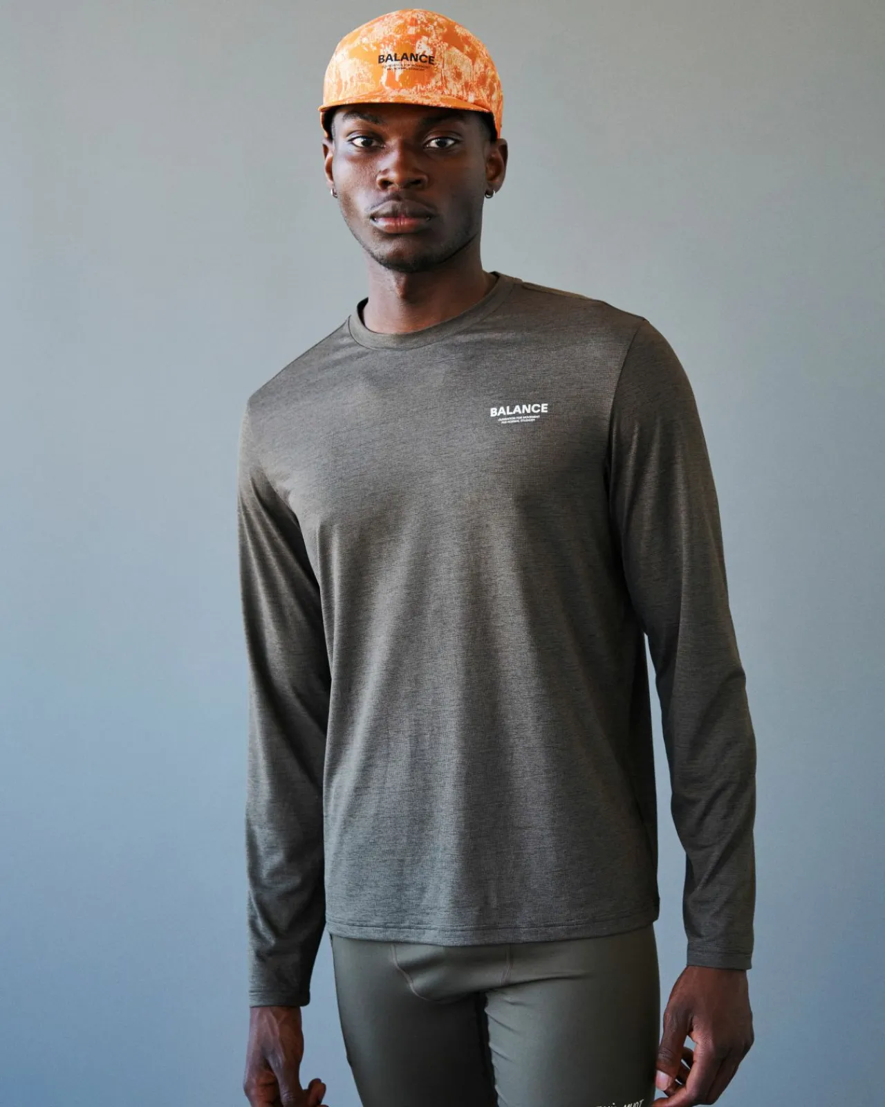 Pas Normal Studios Men's Balance Long Sleeve T-Shirt — Dusty Brown^ Gym & Training