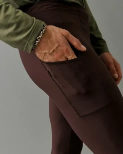 Pas Normal Studios Men's Balance Long Tights — Dark Red^ Gym & Training