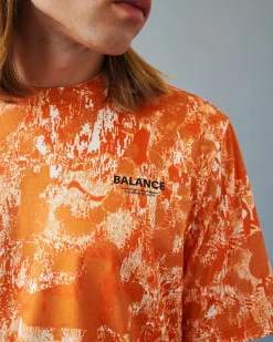 Pas Normal Studios Men's Balance T-shirt — Orange AOP^ Gym & Training