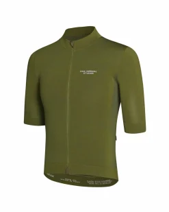 Pas Normal Studios Men's Escapism Knit Jersey — Dark Moss^ Jerseys