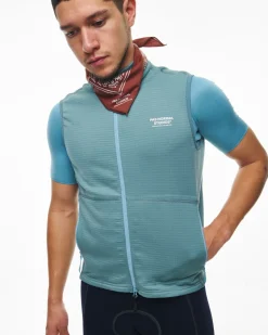 Pas Normal Studios Men's Escapism Performance Fleece Vest — Dusty Blue^ Jackets & Gilets