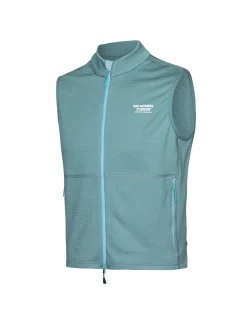 Pas Normal Studios Men's Escapism Performance Fleece Vest — Dusty Blue^ Jackets & Gilets