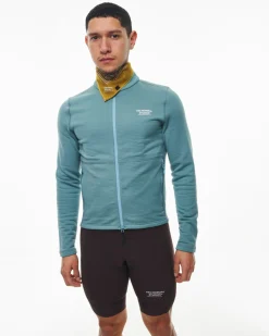 Pas Normal Studios Men's Escapism Performance Fleece Zip — Dusty Blue^ Jackets & Gilets