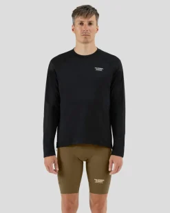 Pas Normal Studios Men's Escapism Technical LS T-shirt — Black^ Jerseys