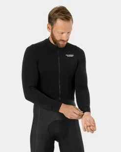 Pas Normal Studios Men's Essential Long Sleeve Jersey — Black^ Jerseys