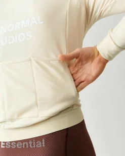 Pas Normal Studios Men's Essential Long Sleeve Jersey — Off White^ Jerseys