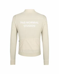 Pas Normal Studios Men's Essential Long Sleeve Jersey — Off White^ Jerseys