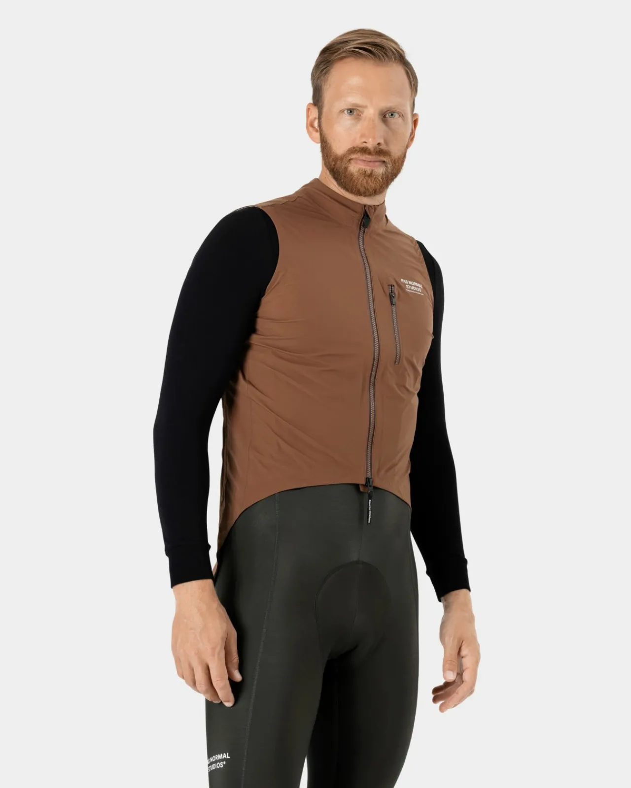 Pas Normal Studios Men's Essential Shield Gilet — Hazel^ Jackets & Gilets