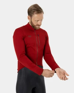 Pas Normal Studios Men's Essential Thermal Jacket — Deep Red^ Jackets & Gilets