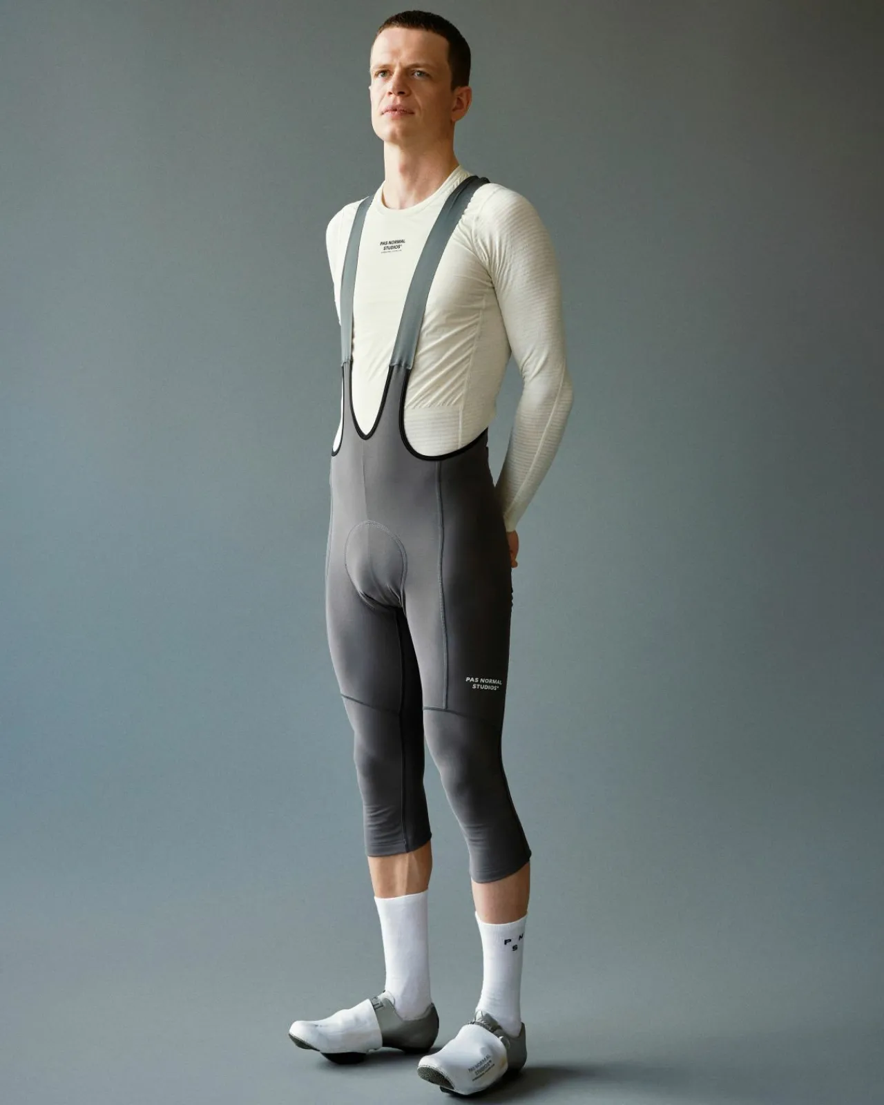 Pas Normal Studios Men's Essential Thermal Knickers — Stone Grey^ Bibs