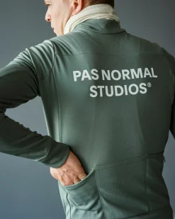 Pas Normal Studios Men's Essential Thermal Long Sleeve Jersey — Dark Celeste^ Jerseys