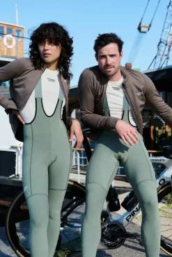 Pas Normal Studios Men's Essential Thermal Long Sleeve Jersey — Ash Brown^ Jerseys