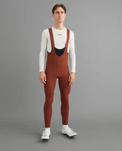 Pas Normal Studios Men's Mechanism Deep Winter Long Bibs — Mahogany^ Bibs