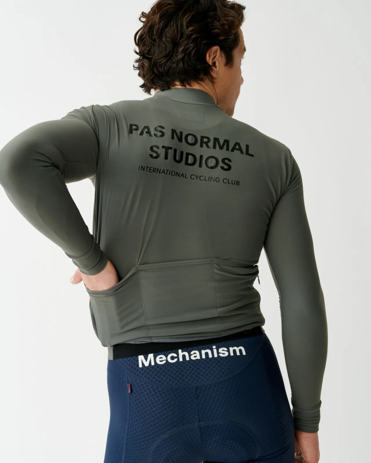 Pas Normal Studios Men's Mechanism Long Sleeve Jersey — Dark Grey^ Jerseys