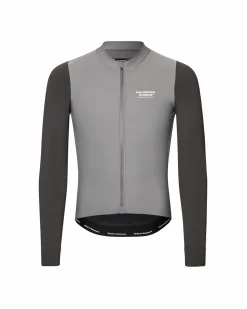 Pas Normal Studios Men's Mechanism Long Sleeve Jersey — Colour Block Grey^ Jerseys