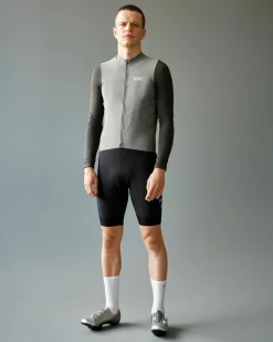 Pas Normal Studios Men's Mechanism Long Sleeve Jersey — Colour Block Grey^ Jerseys
