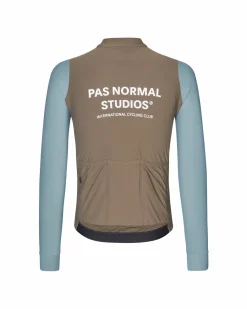 Pas Normal Studios Men's Mechanism Long Sleeve Jersey — Dusty Blue / Dark Stone^ Jerseys