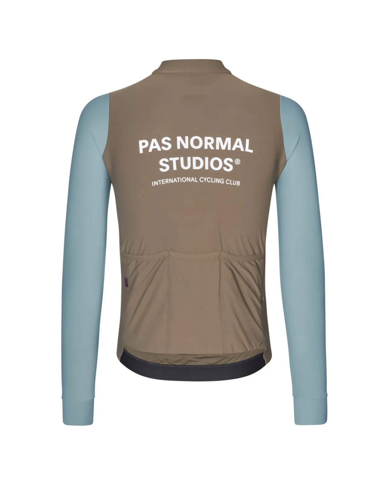 Pas Normal Studios Men's Mechanism Long Sleeve Jersey — Dusty Blue / Dark Stone^ Jerseys