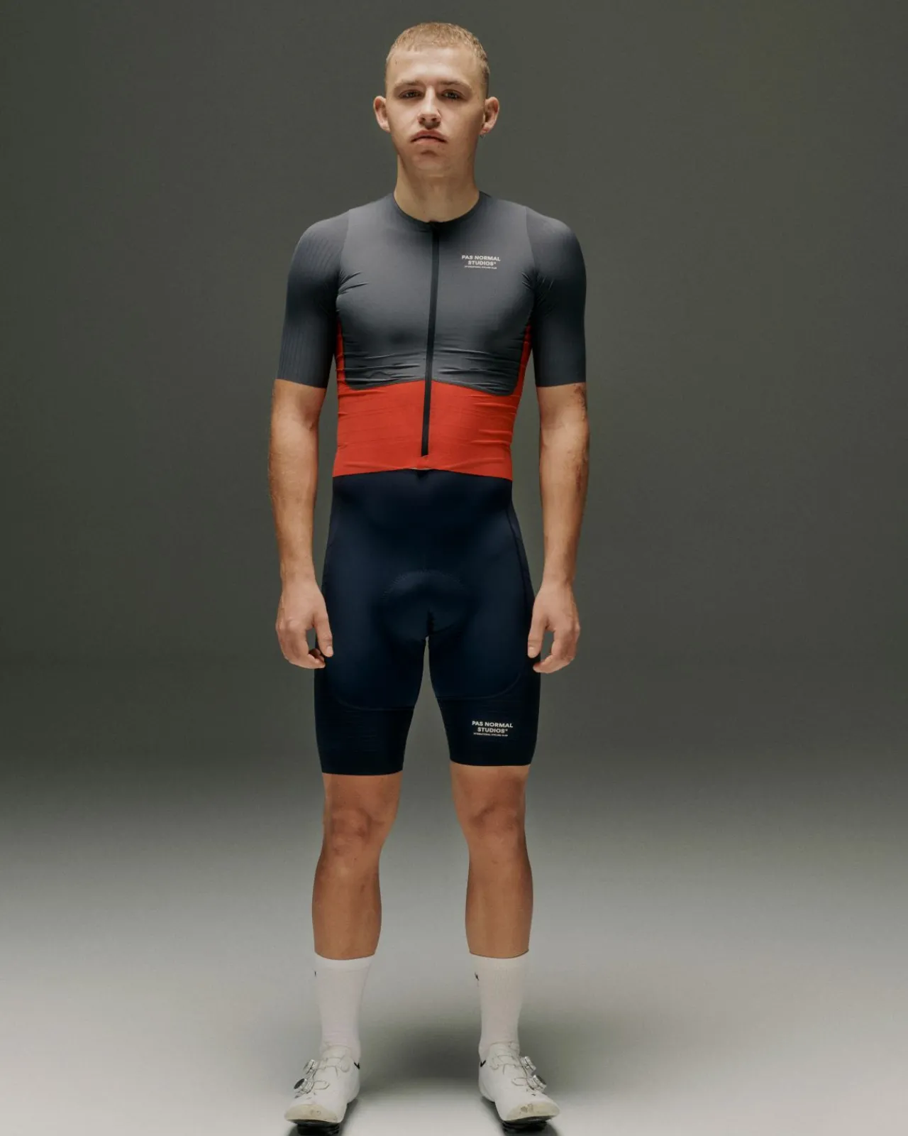 Pas Normal Studios Men's Mechanism Pro Jersey — Navy / Deep Red^ Jerseys