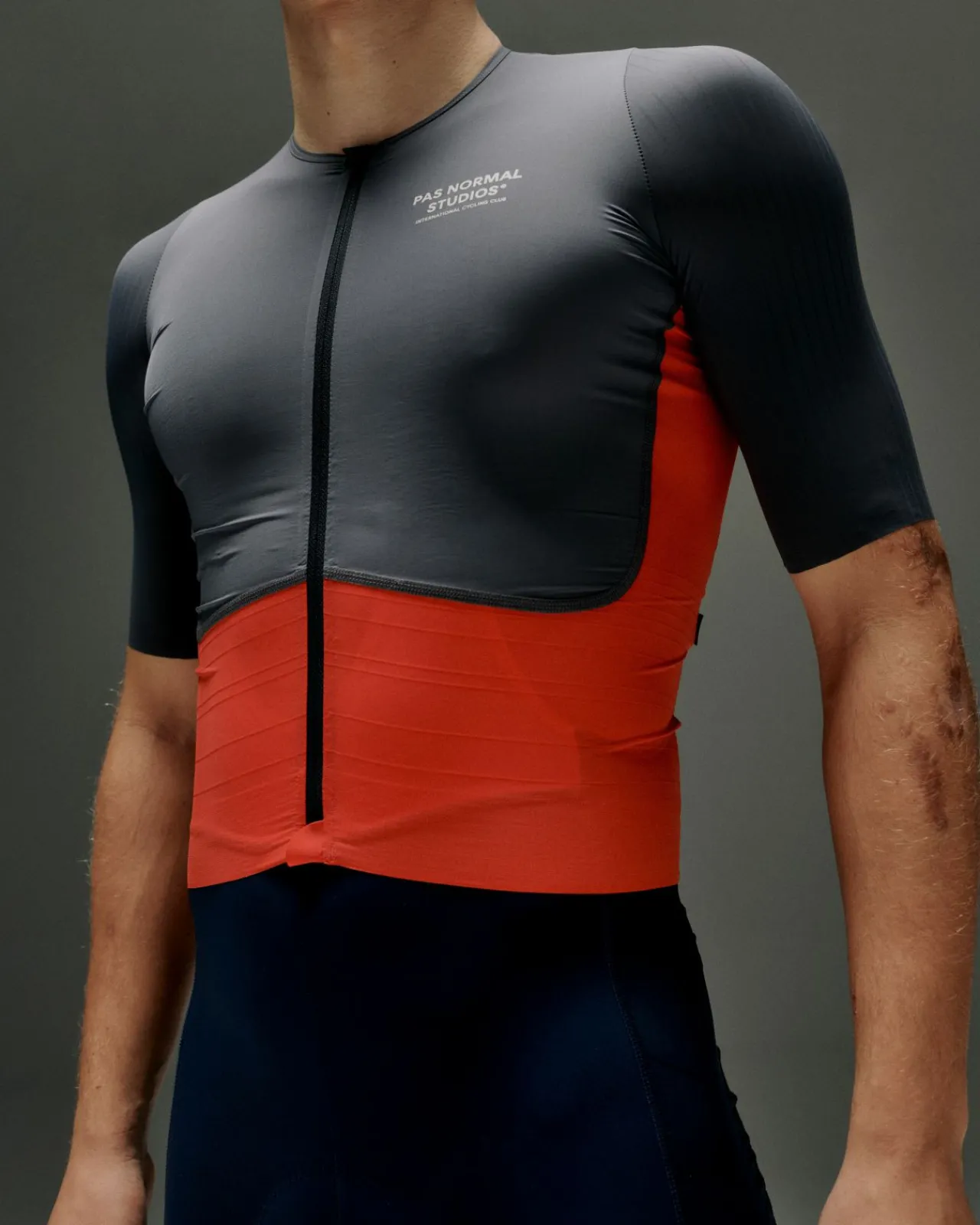 Pas Normal Studios Men's Mechanism Pro Jersey — Navy / Deep Red^ Jerseys