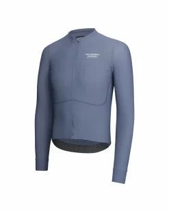 Pas Normal Studios Men's Mechanism Pro Long Sleeve Jersey — Matt Blue^ Jerseys