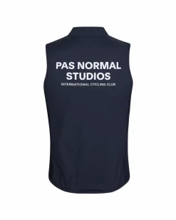 Pas Normal Studios Men's Mechanism Stow Away Gilet — Navy^ Jackets & Gilets