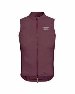 Pas Normal Studios Men's Mechanism Stow Away Gilet — Light Burgundy^ Jackets & Gilets