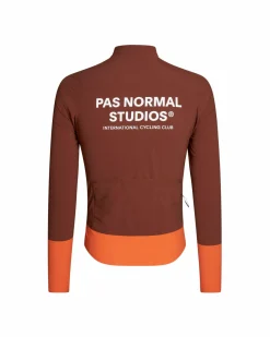 Pas Normal Studios Men's Mechanism Thermal Jacket — Mahogany / Dark Orange^ Jackets & Gilets