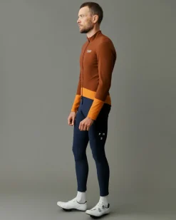 Pas Normal Studios Men's Mechanism Thermal Jacket — Mahogany / Dark Orange^ Jackets & Gilets