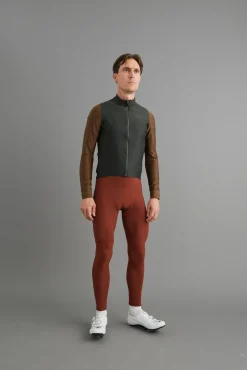 Pas Normal Studios Men's Mechanism Thermal Long Sleeve Jersey — Dark Olive / Army Brown^ Jerseys