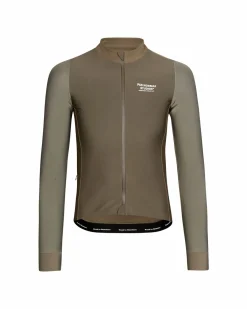Pas Normal Studios Men's Mechanism Thermal Long Sleeve Jersey — Earth / Dark Stone^ Jerseys