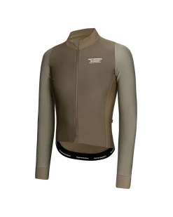 Pas Normal Studios Men's Mechanism Thermal Long Sleeve Jersey — Earth / Dark Stone^ Jerseys