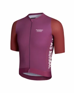 Pas Normal Studios Men's Midsummer Jersey — Dusty Red Sleeve^ Jerseys