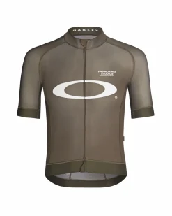 Pas Normal Studios Men's Oakley Mechanism Jersey — Black Olive^ Jerseys