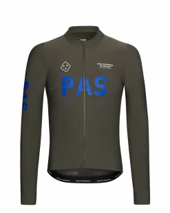 Pas Normal Studios Men's PAS Mechanism Long Sleeve Jersey — Dark Olive^ Jerseys