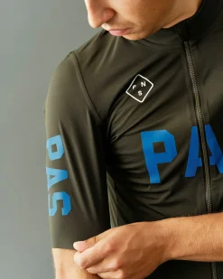 Pas Normal Studios Men's PAS Mechanism Pro Rain Jersey — Dark Olive^ Jerseys