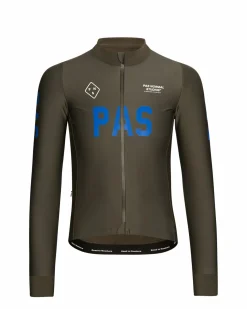 Pas Normal Studios Men's PAS Mechanism Thermal Long Sleeve Jersey — Dark Olive^ Jerseys