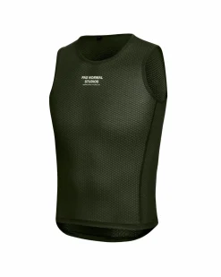 Pas Normal Studios Men's Sleeveless Base Layer — Olive^ Base Layers