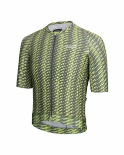 Pas Normal Studios Men's Solitude Jersey — Dark Moss / Lime Green^ Jerseys