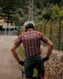 Pas Normal Studios Men's Solitude Jersey — Sky Blue / Brick^ Jerseys