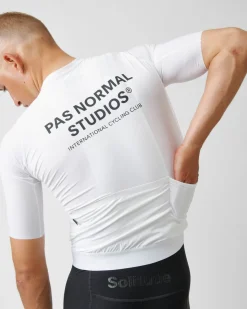 Pas Normal Studios Men's Solitude Late Drop Jersey — White^ Jerseys