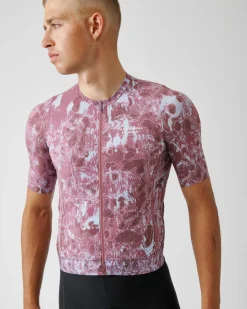 Pas Normal Studios Men's Solitude Late Drop Jersey — Burgundy^ Jerseys