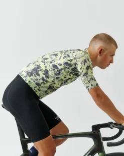 Pas Normal Studios Men's Solitude Late Drop Jersey — Acid Green^ Jerseys