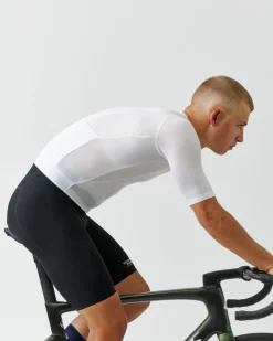 Pas Normal Studios Men's Solitude Mesh Jersey — White^ Jerseys